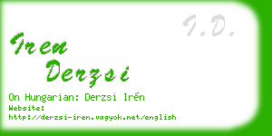 iren derzsi business card