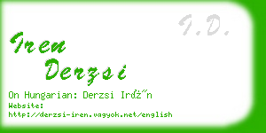 iren derzsi business card